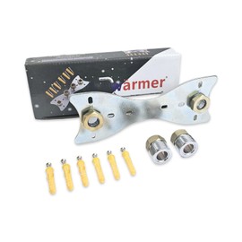 Wärmer System Shower Fixing Plate Kit for Shower Bar Mixer with 15x3/4 inch Connectors