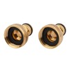 MIVOS 2 x Brass Tap Connector for Taps with 3/4