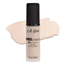 Base Maquillaje L.A. Girl Pro Matte Líquida Tono Beige 30mL Larga Duración