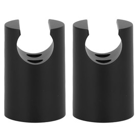 Shower Head Holder, Handheld Wall Mount Shower Bracket Waterproof Simple Stand Bracket Supplies Bathroom Fixtures for Home Bathroom Hotel Toilet (2pcs Black)