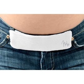 Maeband Banda de Vientre de Maternidad | Cinturón de Embarazo, Extensor de Cintura, Ropa de Embarazo, Jeans de Maternidad (Pequeño, Blanco Perla)