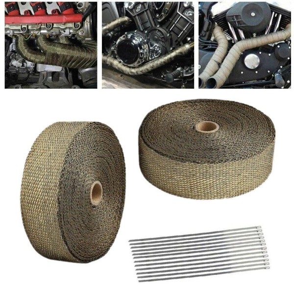 Unbranded 2 Rolls 2"x 50ft Thermal Header Pipe Tape Titanium