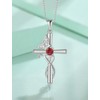 STARCHENIE Butterfly Cross Necklace 925 Sterling Silver Crucifix Pendant Created