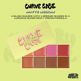 Made by Mitchell | Curve Case Matte Cream Blusher Palette | Medium