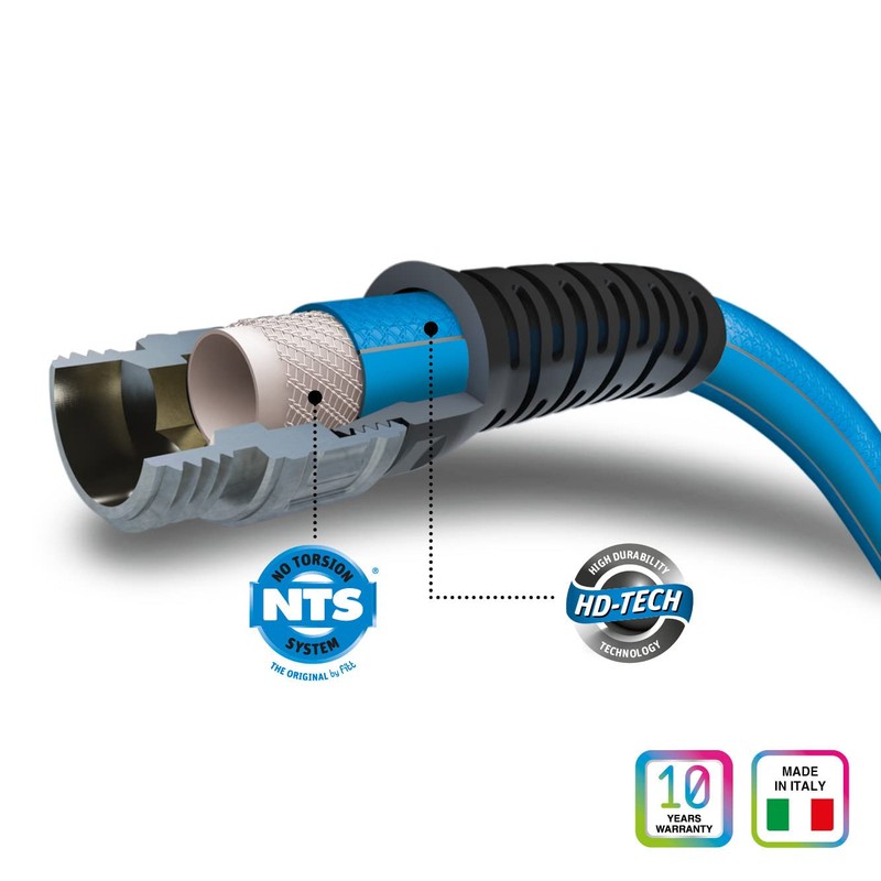 FITT HiFlo Water Hose, Lightweight Ultra Flexible Durable Kink-Free Flat