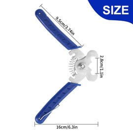 Stainless Steel Ear Tag Removing Tool,Animal ID Tags Remover,Livestock Tool for Cattle Sheep Goat Pig Ear Tag (Blue)