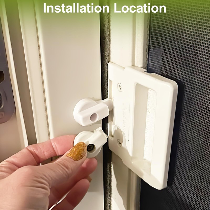 Andersen Screen Door Latch Replacement (6-Pack, White) – Compatible with