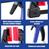 WORKPRO 6" Mini Bar Clamps for Woodworking, One-Handed Clamp/Spreader, Light-Duty