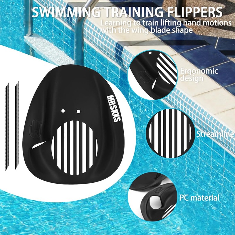 Unisex Swimming Paddles Hand, Training Tool Hand Paddles Swimming, Swimming