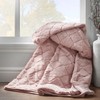 Catherine Lansfield Cosy Diamond 137x170cm Blush Pink