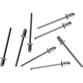Connex COXT195408 Aluminium Blind Rivets, Silver, 4 x 8 mm Set of 50 Pieces