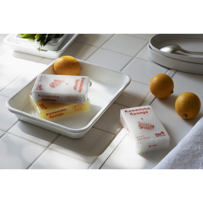 Kamenoko Tadashi Nishio Shoten Kamenoko Sponge, Yellow, Set of 3