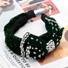 Florate Big Wide Crystal Bowknot Headband for Women Luxury Elegant