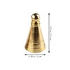 Brass Incense Cone Mold Kit - 5Pcs Golden Cone Incense