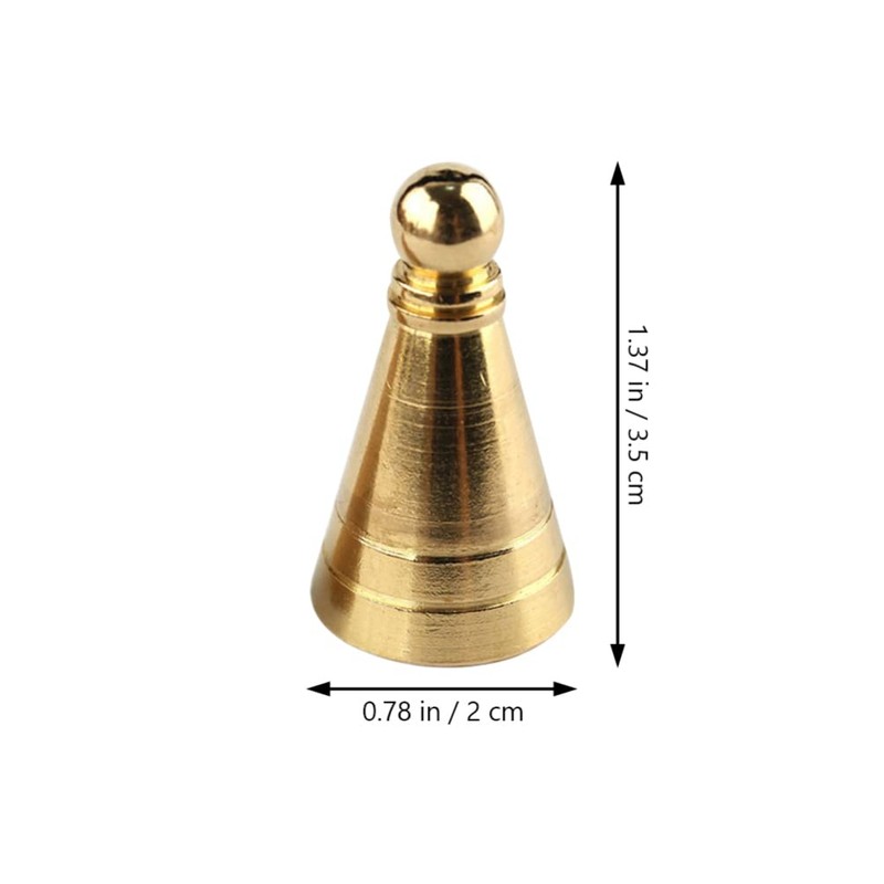 Brass Incense Cone Mold Kit - 5Pcs Golden Cone Incense