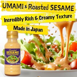 BAYU STORE Aderezo Cremoso De Sésamo Tostado – Aderezo Asiático Para Ensaladas, Auténtico Aderezo Goma Japonés, Hecho En Japón, 250 G