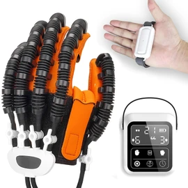 Rehabilitation Robot Gloves for Hemiplegia Stroke Rehabilitation Gloves Stroke Recovery Equipment Finger and Hand Function Rehabilitation Trainer Hand Rehab Robotic Gloves for Cerebral (L-Right)