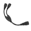 Power Cable Splitter Y Shape 30cm IEC320 C14 Male to
