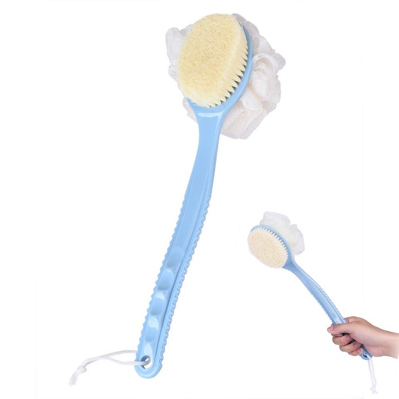 Bath Brushes with Loofah Back Scrubber Shower Body Brushes Long