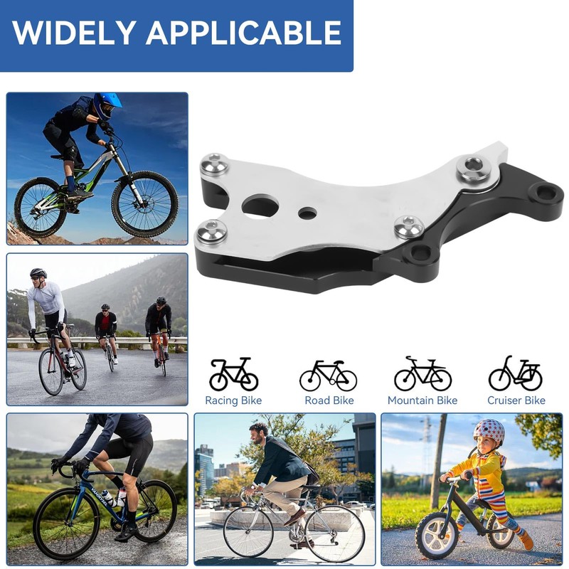 Disc Brake Adapter, Bicycle Disc Brake Conversion Aluminium Alloy Fixed