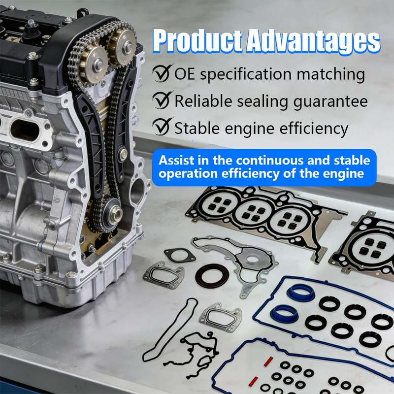 3.6L Head Gasket Set with Head Bolts FIT for 2011-2016