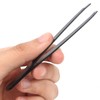 Flat Black Metal Tweezer 1PC Beauty Tweezer 9ea