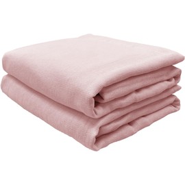 Fuwara Gauze Towel, Bath Towel, 25.6 x 47.2 inches (65 x 120 cm), 100% Cotton, Thin, Highly Absorbent, Quick Drying, Less Fluffing, No Bulk, Peach Set of 2