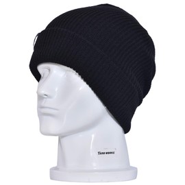 TARO WORKS Basic Watch Knit Cap, Simple, Plain, Deep, One Size Fits Most, Unisex