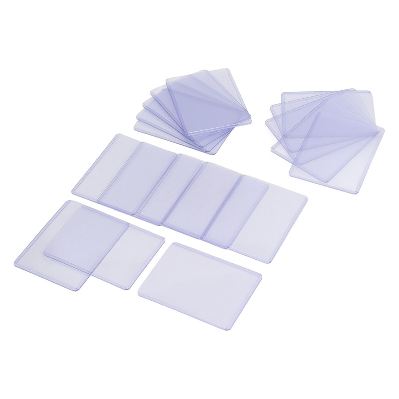 100pcs Regular Top Loaders Transparent Card Sleeves Collectible Card Top