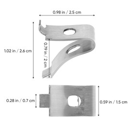 ULTECHNOVO 10pcs Shelf Clips, Shelf Bracket Clips Adjustable Supports Clip Pilaster Shelf Pegs, Heavy Duty Metal Shelving Brackets Clips for Kitchen Cabinet Bookcase