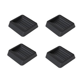 LUYING Caster Stopper, Fixed, Anti-slip, Dent Prevention, Silent, Vibration Absorption, Floor Protection, Fixed, Vibration Absorption, Scratch Prevention, Anti-Slip, Wheel Chock, Set of 4, Set of 4