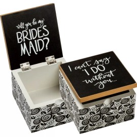 Primitives By Kathy Can't Say I Do Without You Will You Be My Bridesmaid Bachelorette Hinged Box NEW