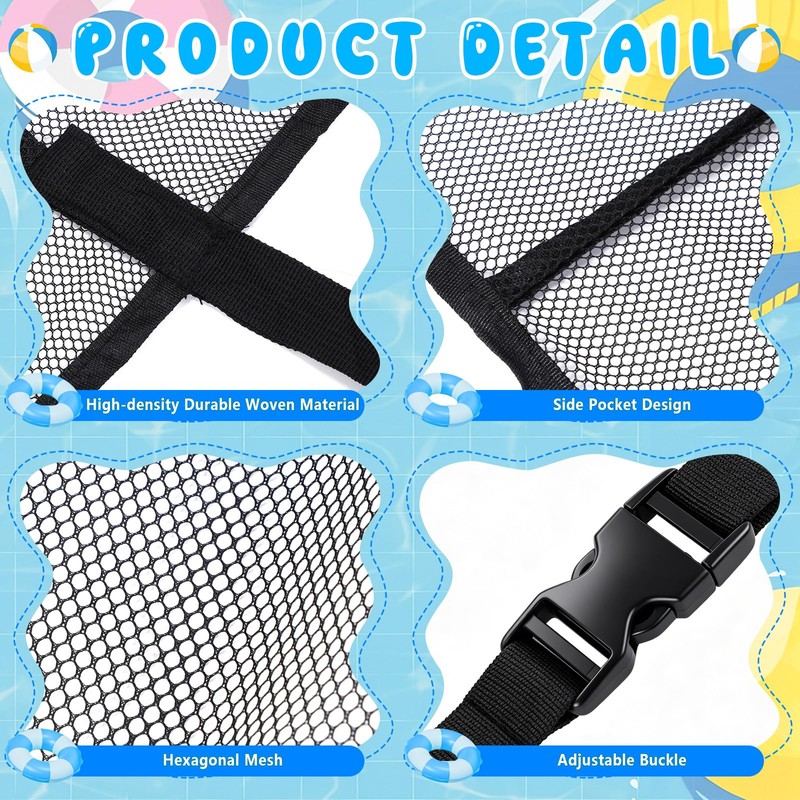 SATINIOR 2 Pack Pool Float Storage Bag 55.9 x 33