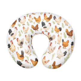 Chicken Breastfeeding Pillow Cover for Baby Girl Nursing Pillow Cover Removable Nursing Pillow Case for Newborn Boys Fits The Pillow for Breastfeeding and Bottle Feeding White