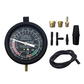 2-in-1 Vacuum Gauge Fuel Pump Tester, Large Meter Type, Can Measure Negative Pressure, Includes Dedicated Storage Case