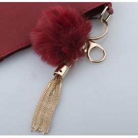 MAHAVIMOKSA Long Metal Tassels Chain Tassels for DIY Craft Bags Handbag Keyring Keychain Jewelry Making (Light Gold)