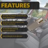Dasbecan Gray Left Driver Side Sun Visor Compatible with Toyota