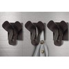 Unilux Trio Garderobenhaken, schwarz, 135 x 45 x 96 mm