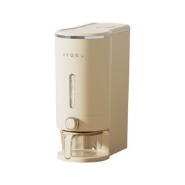 UFORU Rice Dispenser, Rice Storage Container with Measuring Cup for Kitchen Pantry Household, Cereal Dry Food Storage Containers Airtight, Sealed Moisture Proof， 22 Lbs