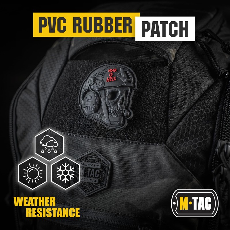 M-Tac Morale Patches 3D PVC - Tactical Operator Skull Military