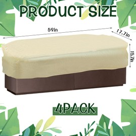 HFYZZ 4 Pcs Rectangular Planter Box Cover, Winter Plant Freeze Protection Covers with Drawstring for Flower Boxes Plant Frost Cover Bags for Outdoor Balcony Plants Raised Beds (59 x 17.7 x 15.7 Inch)