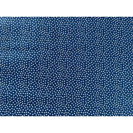 P&B Textiles Cotton Quilt Fabric Dotty Blue Polka Dot by P&B Textiles by 1/2 Yard