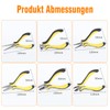 6-piece jewellery pliers set: mini pliers set contains needle-nose pliers,