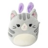 Squishmallows 4.5"" Easter Tally The Cat with Bunny Ears, Small