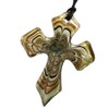 Cassiani Murano Art Deco Collection Glass Cross