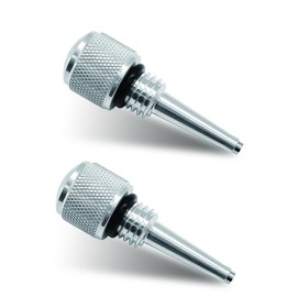 2PCS 55201 Magnetic Oil Dipstick for Inverter Generators, Silver Aluminum Magnetic Oil Dipstick Replacement with Rubber Rings, Compatible with Wen/Predator/Yamaha