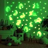 22.05x22.05 Inch Glow in The Dark Easter Bunny Wall Decals