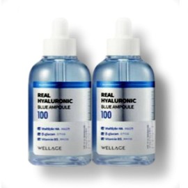 웰라쥬 리얼 히알루로닉 블루 100 앰플 100ml 2개입 (30848782) Wellage Real Hyaluronic Blue 100 Ampoule 100ml (2 Pieces)