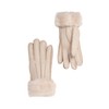 Nordvek Womens Sheepskin Gloves - Fold Back Cuff - Suede