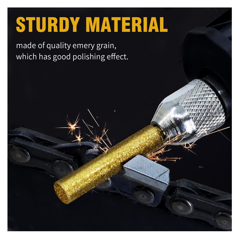 Anxingo 18Pcs Diamond Chainsaw Sharpener High Hardness Chainsaw File Diamond